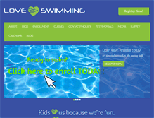 Tablet Screenshot of loveswimming.com